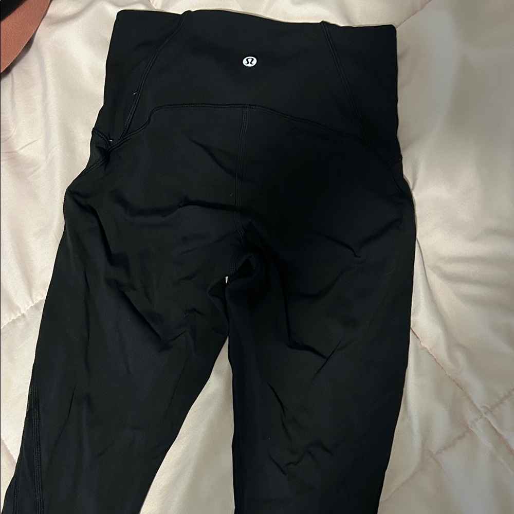 lululemon athletica cropped Midnight Black Leggings